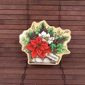 Stampendous Christmas Joy Poinsettia Centerpiece Fran's 2018 Rubber Stamp